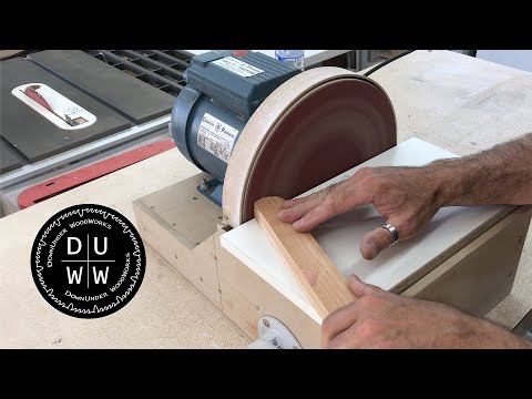 Making a homemade DIY disc sander