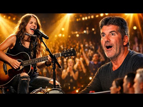 17-Year-Old One-Woman Band SHOCKS Simon Cowell With Original Song | Mia Morris AGT Audition