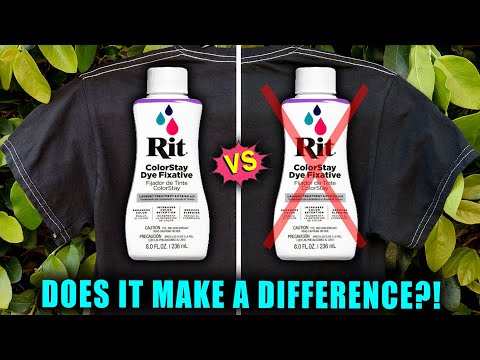 RIT COLORSTAY DYE FIXATIVE VS. NO FIXATIVE: DOES IT MAKE A DIFFERENCE?! || Lucykiins