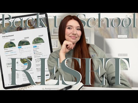 📚Back to School ✨RESET✨ | Updated Notion PhD Dashboard, Teaching Prep, and Wardrobe Update