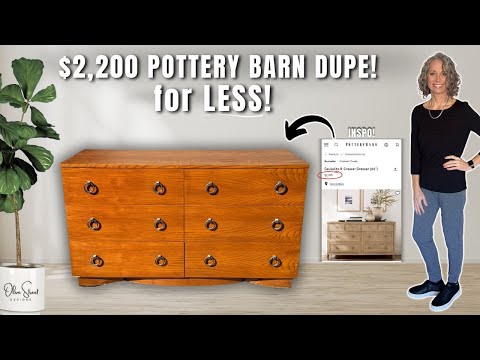 Damaged Dresser to Pottery Barn Dupe | Stunning Sausalito-Style Makeover