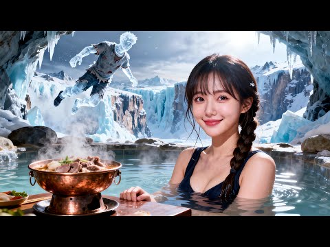 末日被男友推下火車凍死🚂，重生後我用千萬遺產買下整座溫泉山♨️！他凍成人形冰雕，而我在溫泉裡涮羊肉🍲