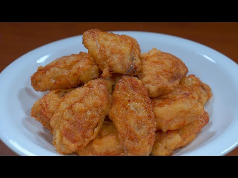 Should I use flour or starch when frying chicken wings at home? Share a secret recipe#cooking