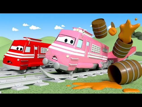 Поезд Трой - Поезд пылесос - Автомобильный Город 🚄 детский мультфильм