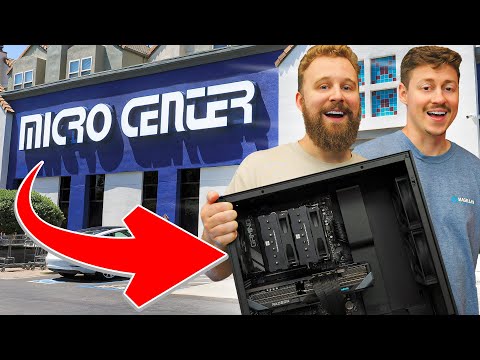 ALL AMD Gaming PC Build Challenge - Microcenter Edition