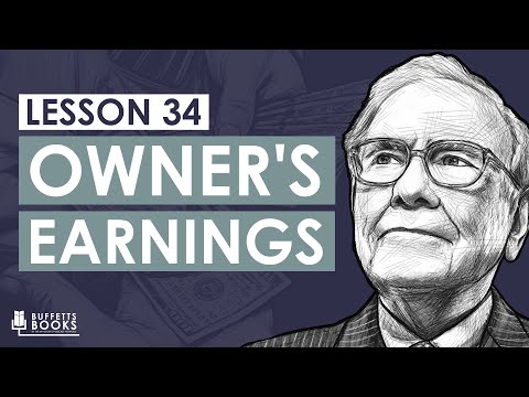 34. Warren Bufett's Owner's Earnings Calculation