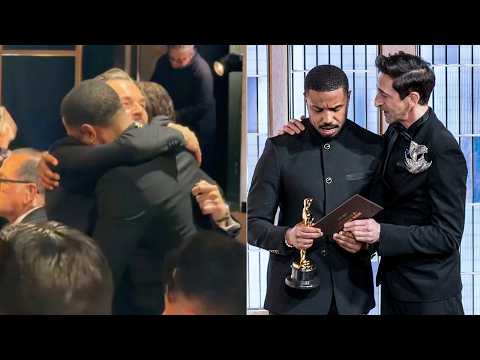 Michael B. Jordan Shed Tears On Leo DiCaprio's Shoulder After Oscar Win