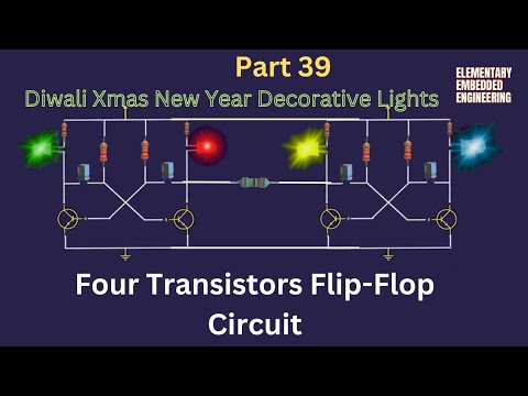 Four Transistors Flip-Flop Circuit