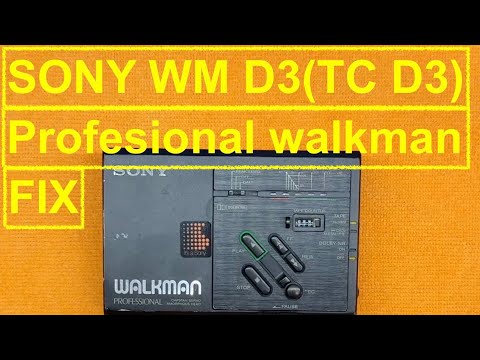 SONY WM D3 (tc d3) professional walkman cassette player recorder MODS repair fix #diy #repair E0108