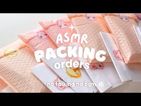 Packing orders for my stationery business 09 💌✨ | ASMR packing sounds, no talking, no bgm