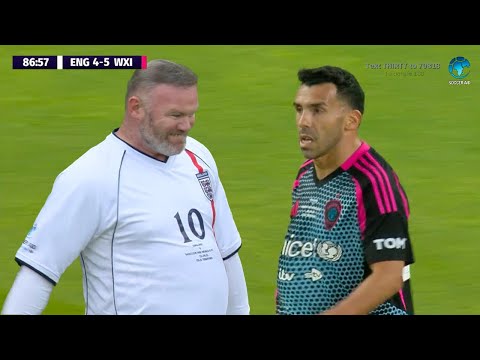 EVEN AT 130KG, ROONEY & TEVEZ PUT ON A MASTERCLASS AT SOCCER AID 2025