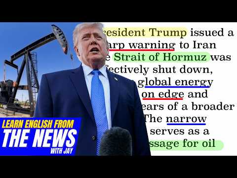 Learn English From The News - Trump Warns Iran as Strait of Hormuz Closure Puts Global Trade on Edge