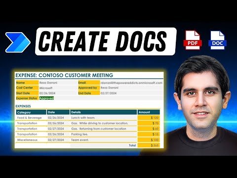 Create Dynamic PDFs with Tabular Data using Power Automate