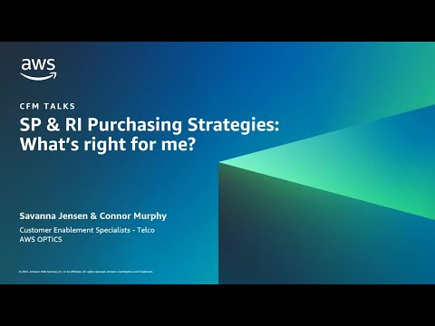 Savings Plans and Reserved Instances - What purchase strategy is right for you? | AWS Events