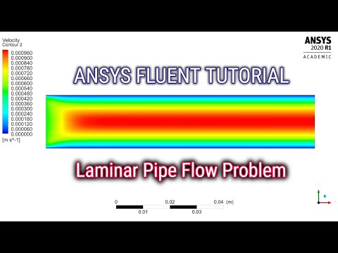 ANSYS Fluent Tutorial | Laminar Pipe Flow Problem | ANSYS Fluent Pipe Flow | CFD Beginners Tutorial