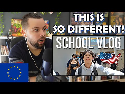 European Reacts to A Day in the Life of an American High School Student