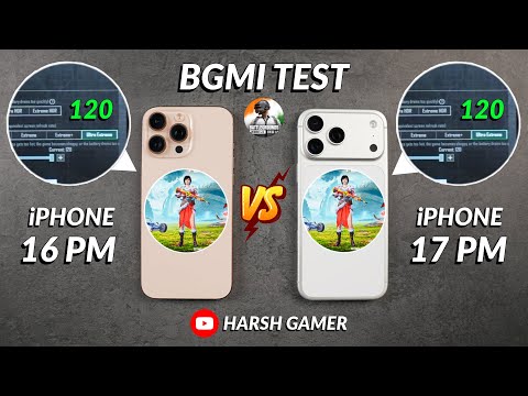 iPhone 17 Pro Max vs iPhone 16 Pro Max - 120 FPS BGMI Test, Heating & Battery Test 🔥