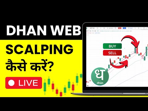 Trading & Scalping on Dhan Charts Web - Dhan Web me Scalping Kaise Kare? Live Demo in Hindi