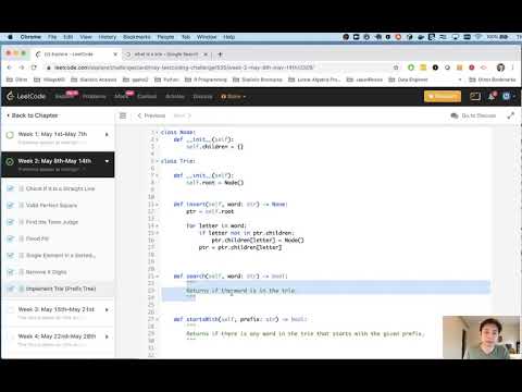 Leetcode - Implement Trie (Prefix Tree) (Python)