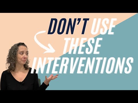 Therapy interventions NOT to use in progress notes