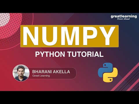 Numpy Python Tutorial | Python for beginners | Python tutorial | Great Learning