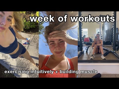 FULL WEEK OF WORKOUTS *how I build muscle and improve my endurance!*