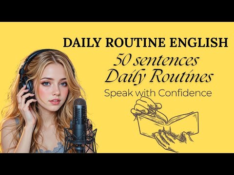 50 Daily Routine English Sentences π | Slow Listening & Speaking Practice | A1βA2 | English Addaa