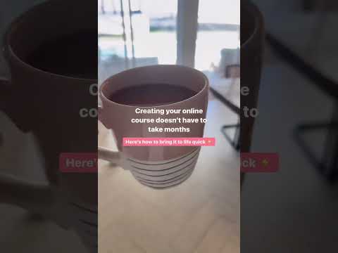 Do you keep pushing back your course cause it feels too overwhelming? I get it! 😥 #coursecreator