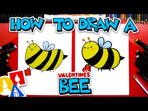 How To Draw A Valentine's Bee