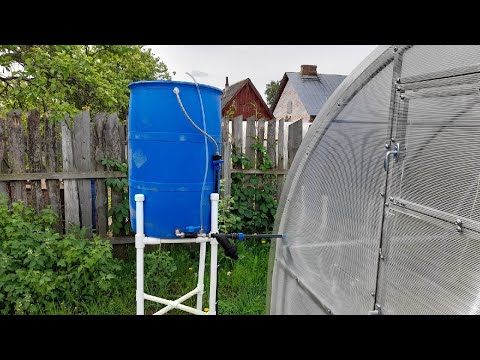 DIY drip irrigation in a greenhouse!