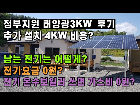 Review of 3KW of government-supported solar power/cost of additional installation of 4KW/saving e...