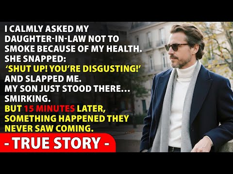 My Daughter-in-Law Hit Me After I Asked Her Not to Smoke— My Son Just Laughed, But 15 Minutes Later…