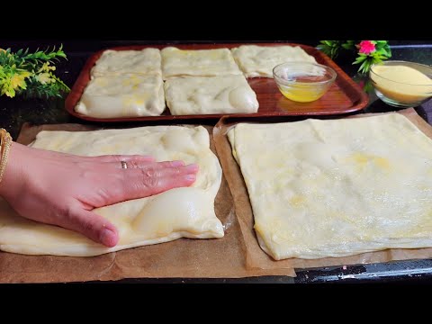 عزيز عليك مسمن مورق ومقرمش🤔هذا هو مسمن والافلا يحمرلك وجهك❗️بطريقة طي مبتكرة جرب وحكم