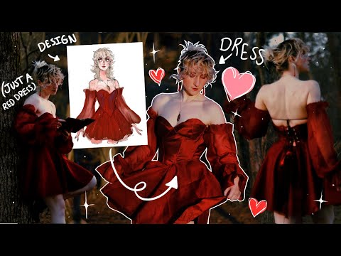 I MADE A VALENTINE'S DRESS ๐(its definitely not just a red dress)