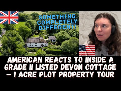 SO DIFFERENT! American Reacts to Inside a Grade II Listed Devon Cottage – Property Tour