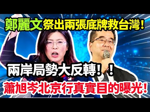 鄭麗文祭出兩張底牌救台灣，兩岸局勢大反轉，誰在賣台，誰在救台？蕭旭岑北京行真實目的曝光！#鄭麗文