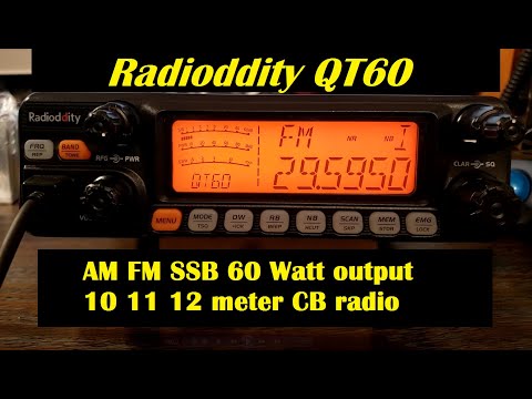 Radioddity QT60 60 Watt 10, 11 and 12 meter CB radio