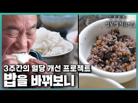 흰밥은 혈당의 적?🍚 백미에서 잡곡으로 "밥을 바꿔보니" 생긴 놀라운 변화들! 3주간의 밥 바꿔보기 프로젝트! | KBS 240221 방송
