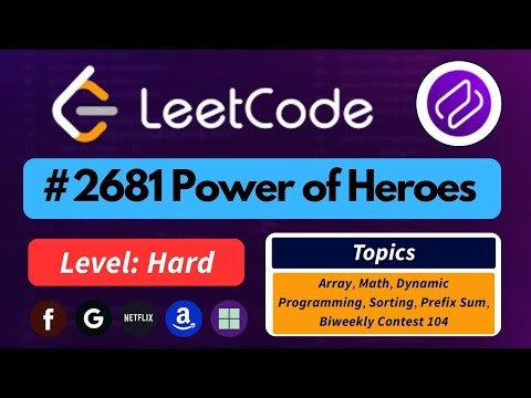 Power of Heroes | Mathematical and optimized algorithmic techniques.