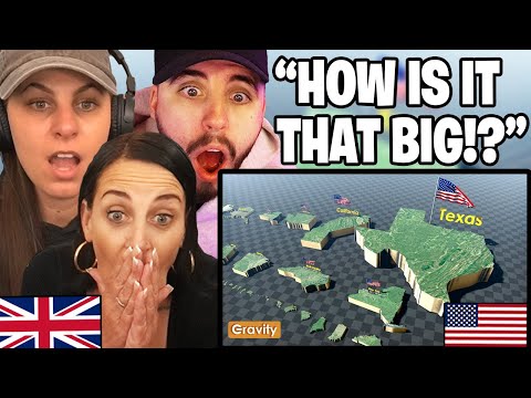 British Family Reacts to US States Size Comparison! "Bigger Than Countries!"