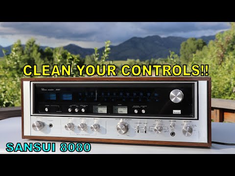 It's amazing what DIRTY CONTROLS can cause on old receivers! Let's clean them on this Sansui 8080