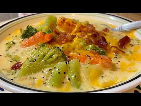 Amazing Broccoli & Potato Cheese Soup | How To Make