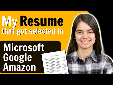Why my Resume got selected in Google | Microsoft | Amazon | How to make Resume | Software Engineers