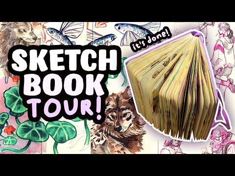 The Purple Sketchbook Tour! // It's FINALLY done...