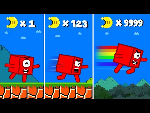 Finish the pattern? Every Moon Makes Number 1 Speed INCREASES in Mario Bros. Maze | Game Animation