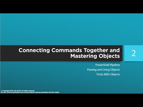 PowerShell Master Class - Connecting Commands Together