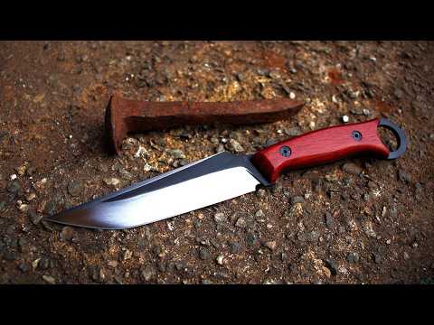 Forging a Knife from a Railroad Spike