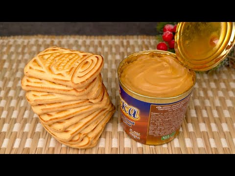 Whip condensed milk with cookies! You will be amazed! Dessert in a minute. No baking!