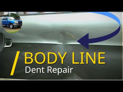 How to Repair a Dent on a Body Line - Pulling, Body Filler / Bondo