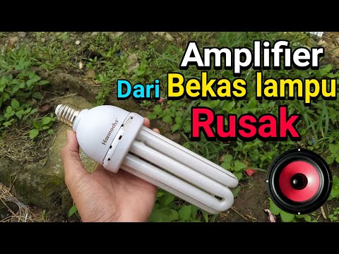 Make a mini amplifier from lamp components